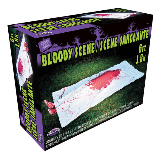 Bloody Crime Scene Halloween Party Haunted House Decoration Prop