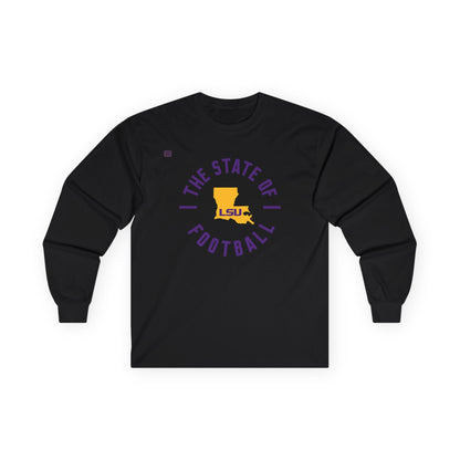 LSU Football State of Football Long Sleeve Shirt