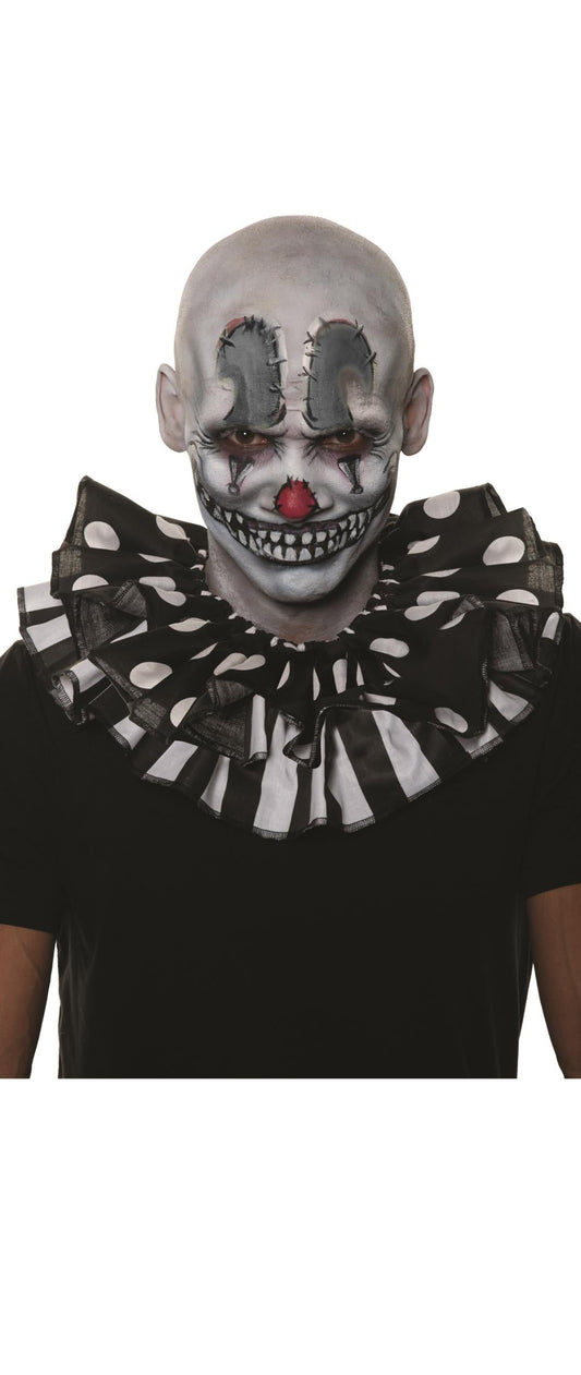 Clown Black and White Collar Jester Adult Accessory