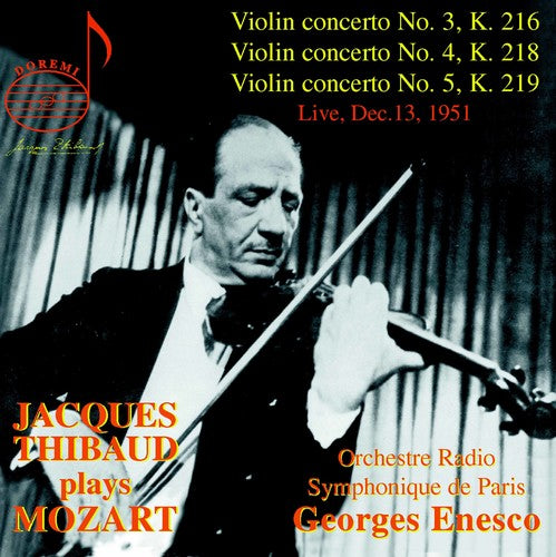 Mozart / Thibaud - Jacques Thibaud Plays Mozart - Music CD