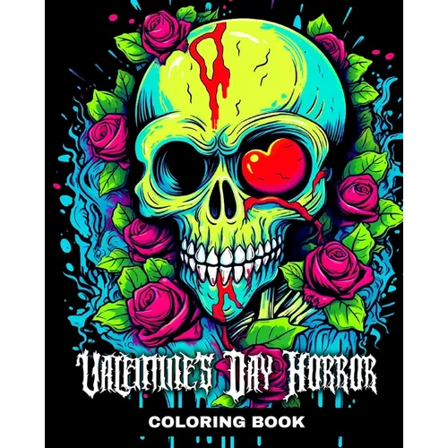 Valentine's Day Horror Coloring Book: Creepy Valentine Coloring Pages for Adults