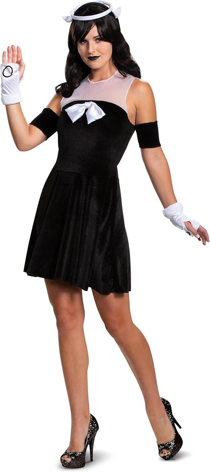 Alice Angel Bendy and The Ink Machine Deluxe Costume Dress for Women Large 12-14