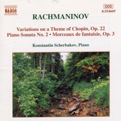 Rachmaninoff / Scherbakov - Piano Sonata 2 / Variation On Theme By Chopin - Music CD