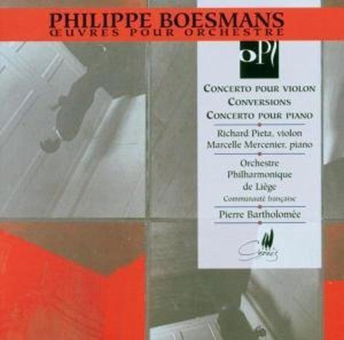 the album cover for P. BOESMANS - Violin & Piano Concertos