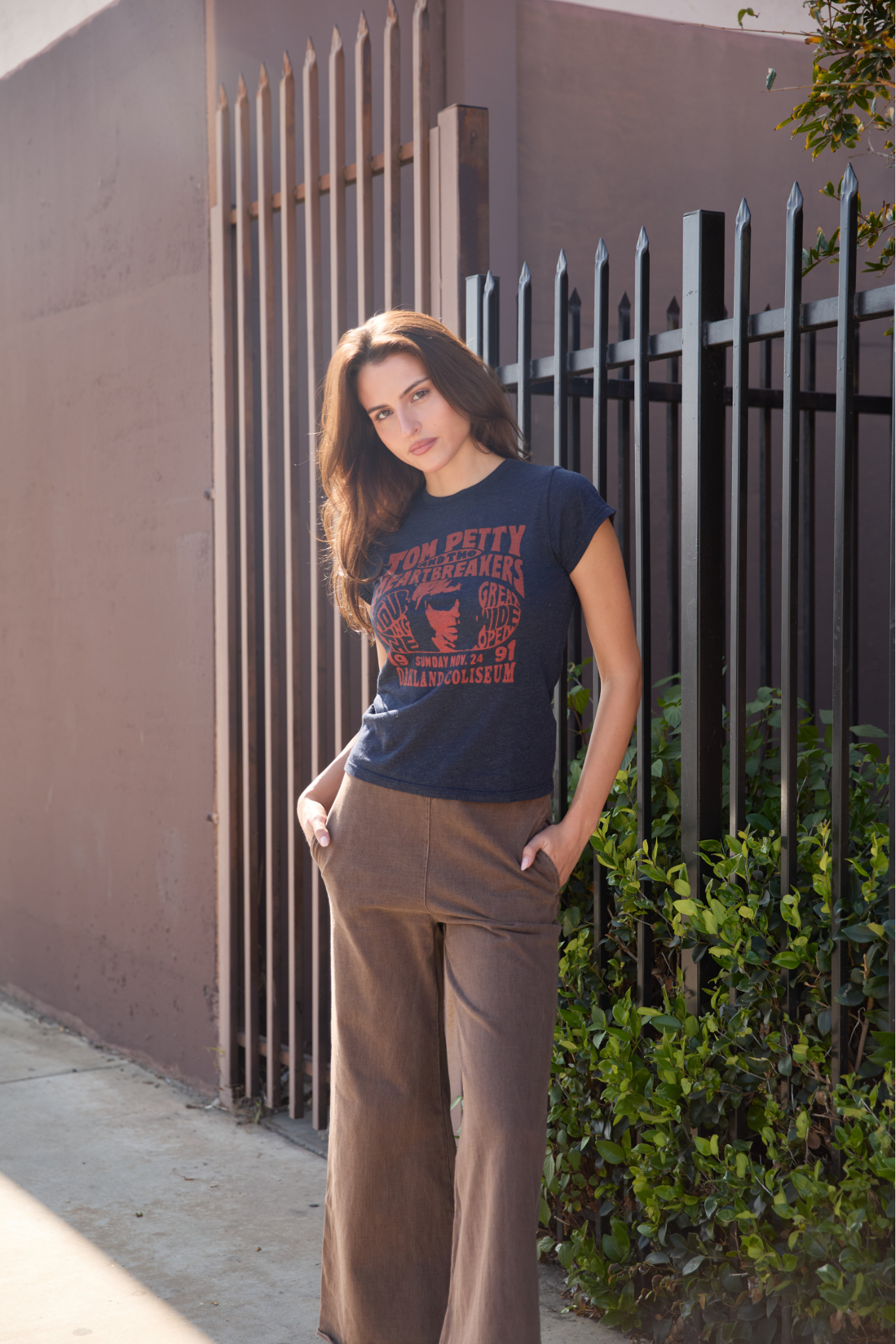 Tom Petty Oakland Coliseum Womens Tee Shirt Officially Licensed
