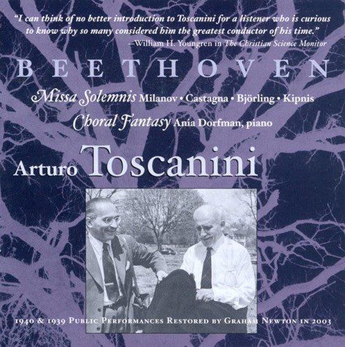 Beethoven / Milanov / Bjorling / Toscanini - Missa Solemnis / Fantasia - Music CD