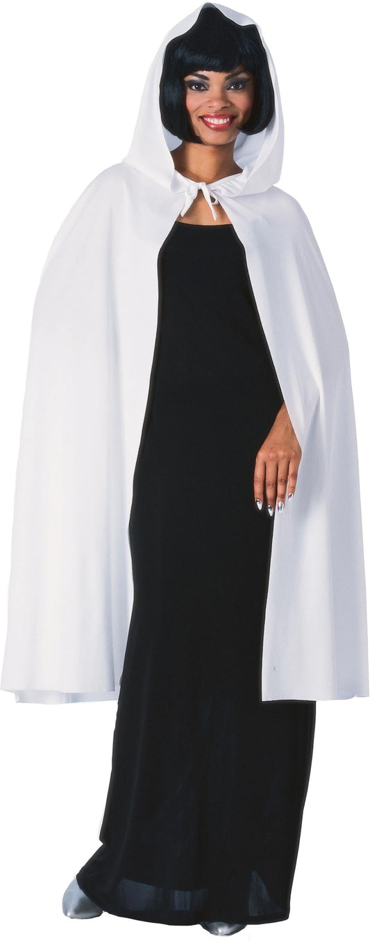 Rubie's 45 Inch White Hooded Cape Costume Accessory
