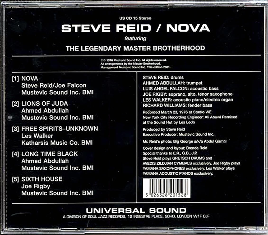Steve Reid - Nova Music CD