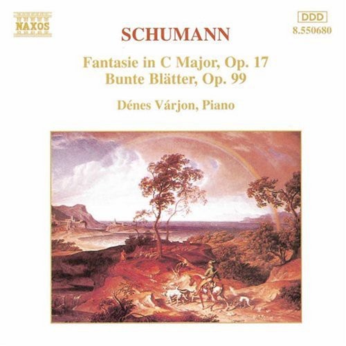 the album cover for Denes Varjon - Fantasie Op 17 / Bunte Blatter Op 99
