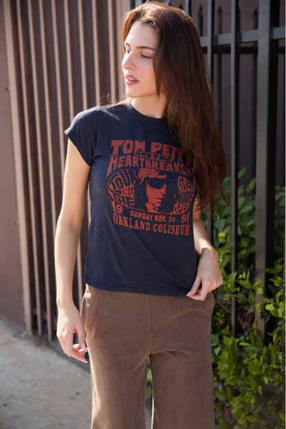 Tom Petty Oakland Coliseum Womens Tee Shirt Officially Licensed