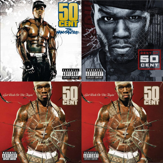 50 Cent - Massacre (X) & Best Of & Get Rich Or Die Tryin & Get Rich Or Die Tryin' (Limited Edition) - CD Bundle