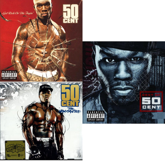 50 Cent - Massacre (2LP) & Best Of & Get Rich Or Die Tryin