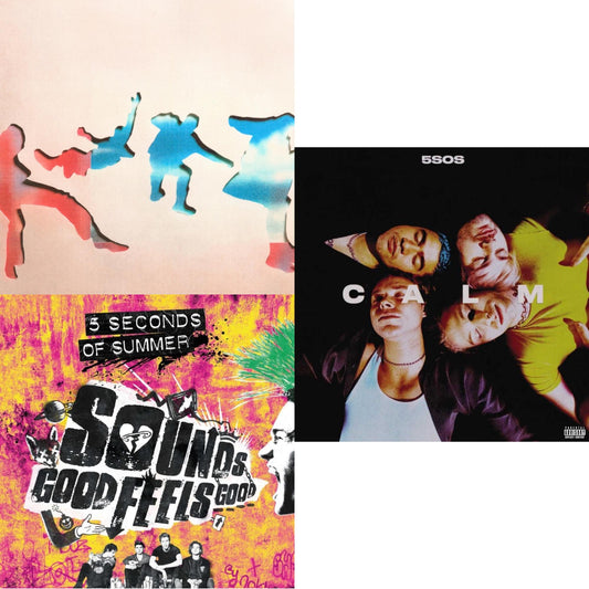 5 Seconds Of Summer - 5Sos5 (X) (White LP Vinyl) & Calm (X) & Sounds Good Feels Good