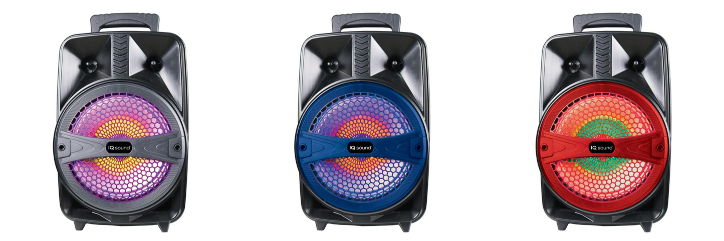 IQ Sound 8" Portable Bluetooth Speaker (IQ-2078DJBT)