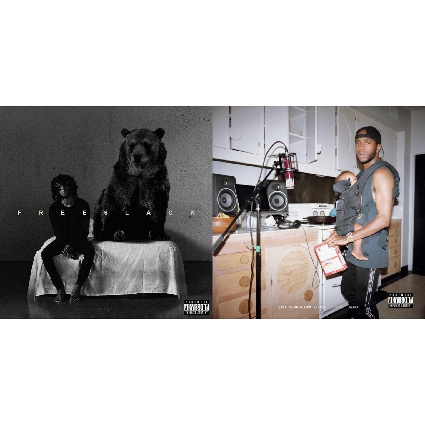 6Lack - Free 6Lack & East Atlanta Love Letter - LP Vinyl Record Bundle