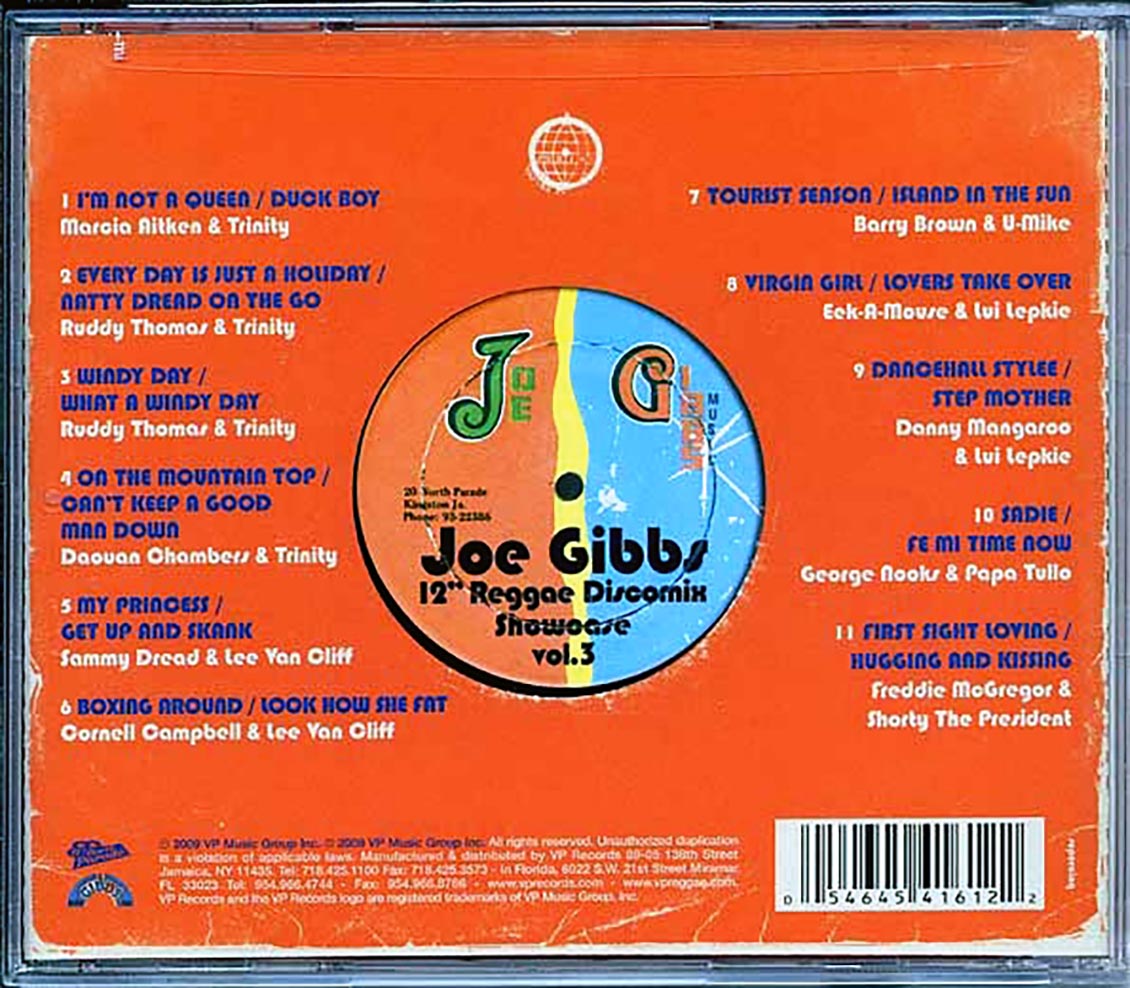Joe Gibbs - Reggae Discomix Showcase Volume 3 Music CD