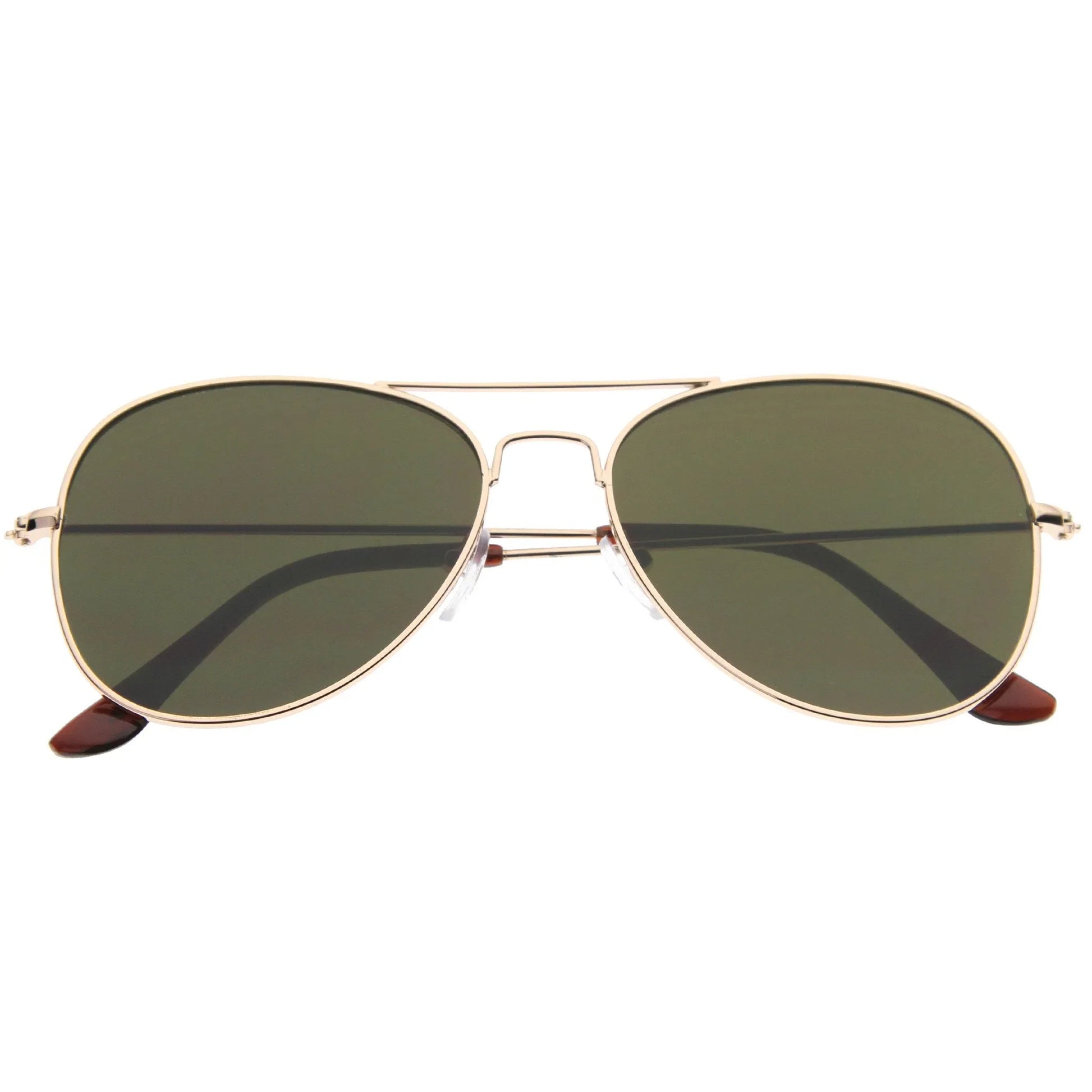 Modern Flat Front Wire Metal Aviator Sunglasses A182