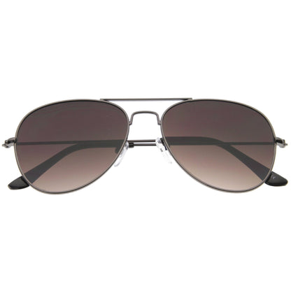Modern Flat Front Wire Metal Aviator Sunglasses A182