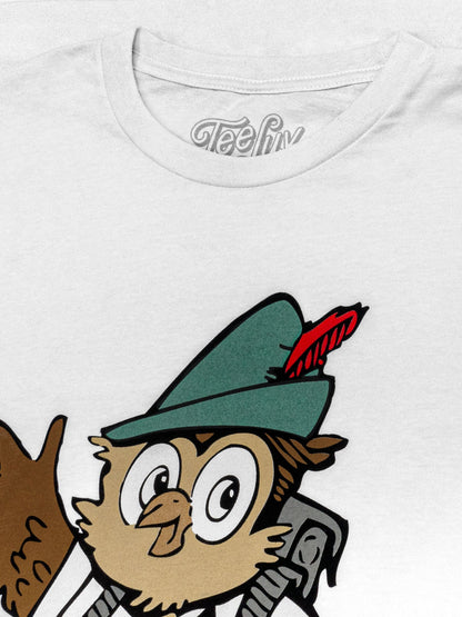 Woodsy Owl Give a Hoot Don't Pollute on Recycled T-Shirt - White