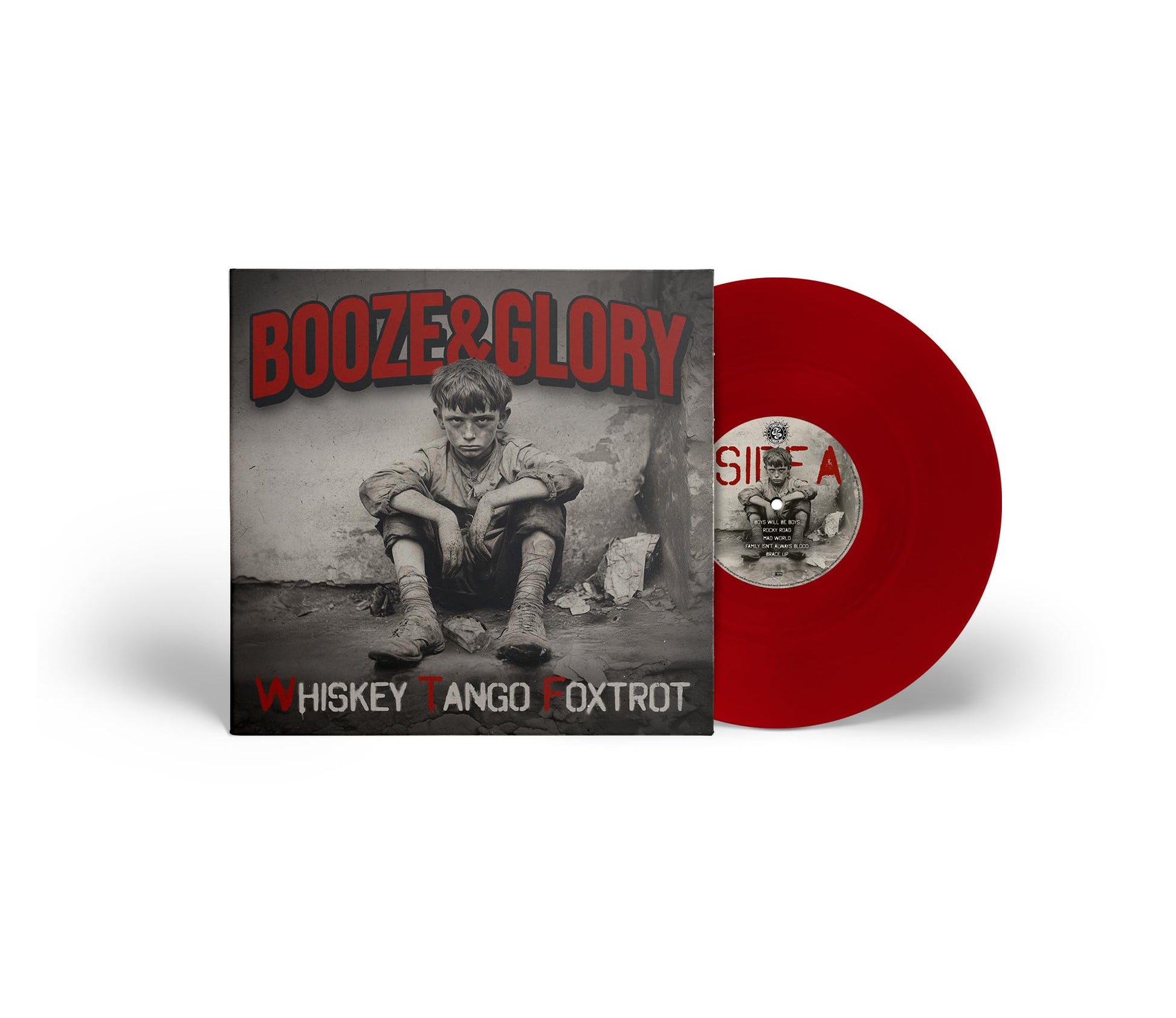 Booze & Glory - Whiskey Tango Foxtrot [Colored Vinyl] (Red) Vinyl Record Album Cover