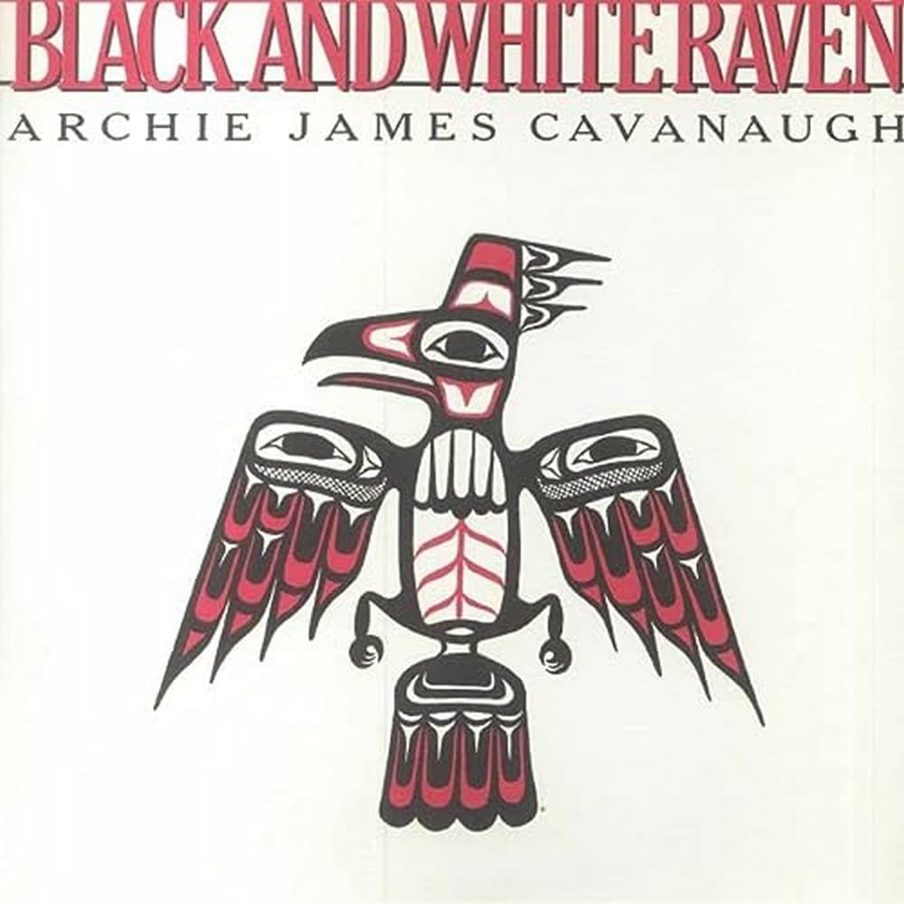 Archie Cavanaugh James - Black & White Raven [Colored Vinyl] (Wht) (Uk) Vinyl Record Album Cover