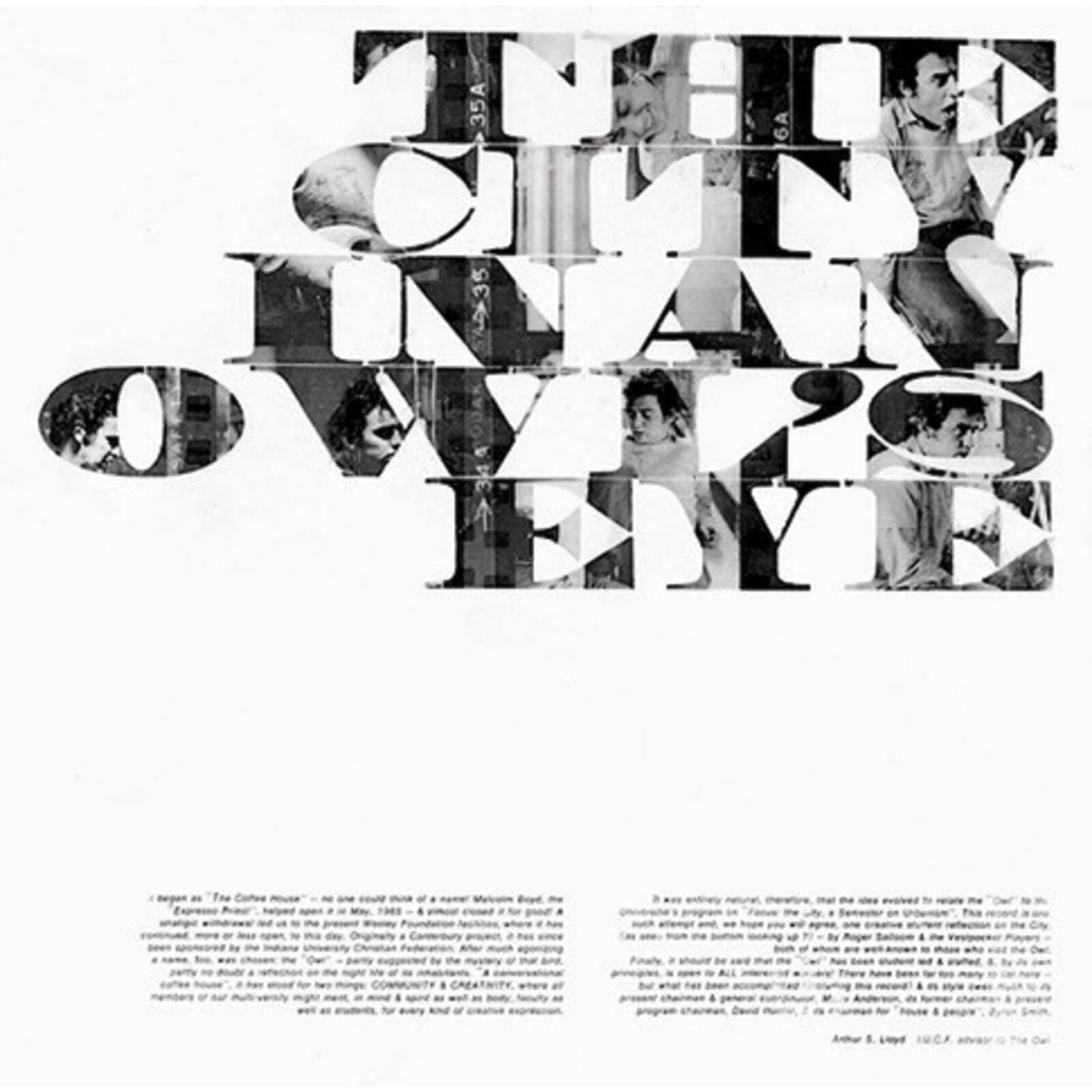 Salloom, Roger & the Vest Pocket Players - The City In An Owl's Eye [LP] Vinyl Record Album Cover