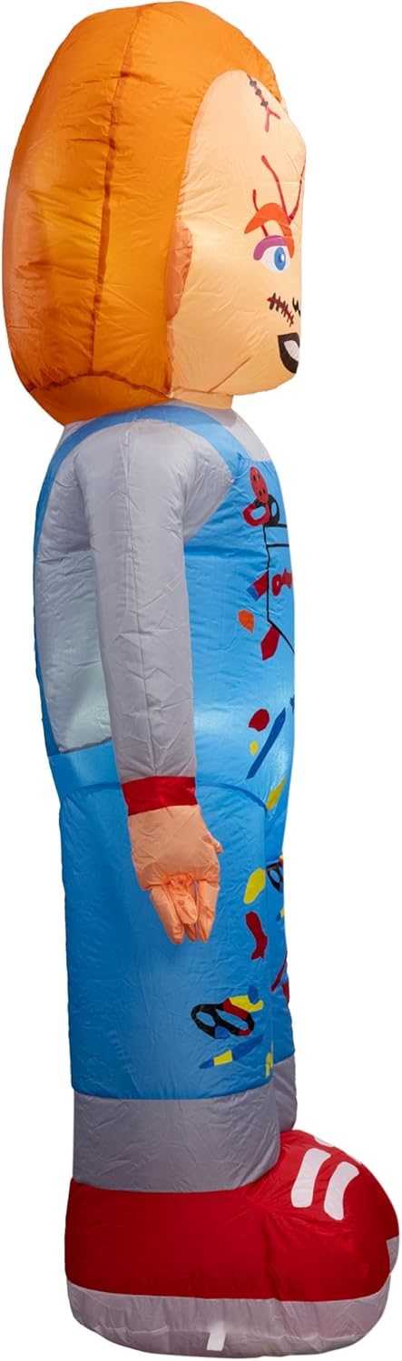 Chuckie Killer Doll Horror Indoor/Outdoor Light Up Inflatable Holiday Season Yard Decoration