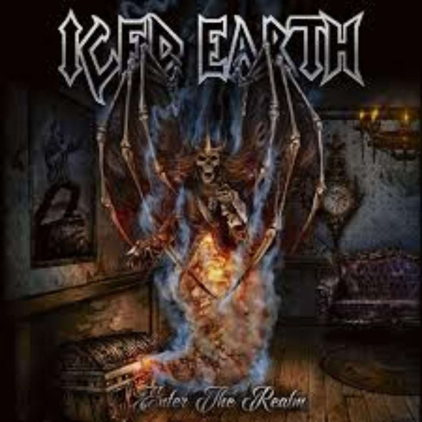 Iced Earth - Enter The Realm - Ltd Red Vinyl in Deluxe Triple Gatefold [LP] Vinyl Record Album Cover
