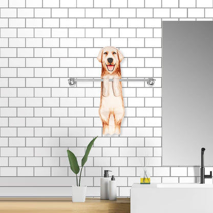 Animal Funny Themed Hanging Hand Towels for Bathroom & Kitchen – Soft Decorative Face Washcloths with 10 Cute Designs