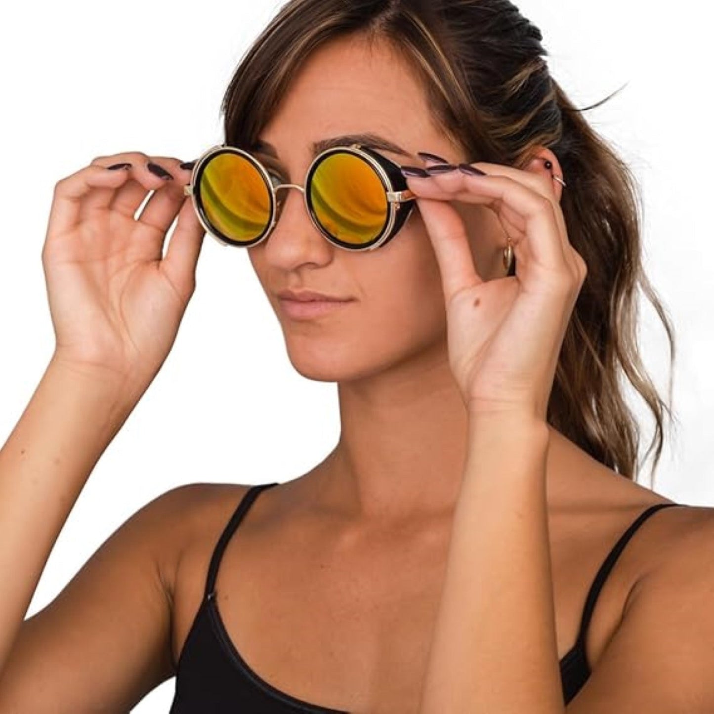 Mountaineering Alucard Steampunk Helsing Vampire Halloween Cosplay Costume Glasses