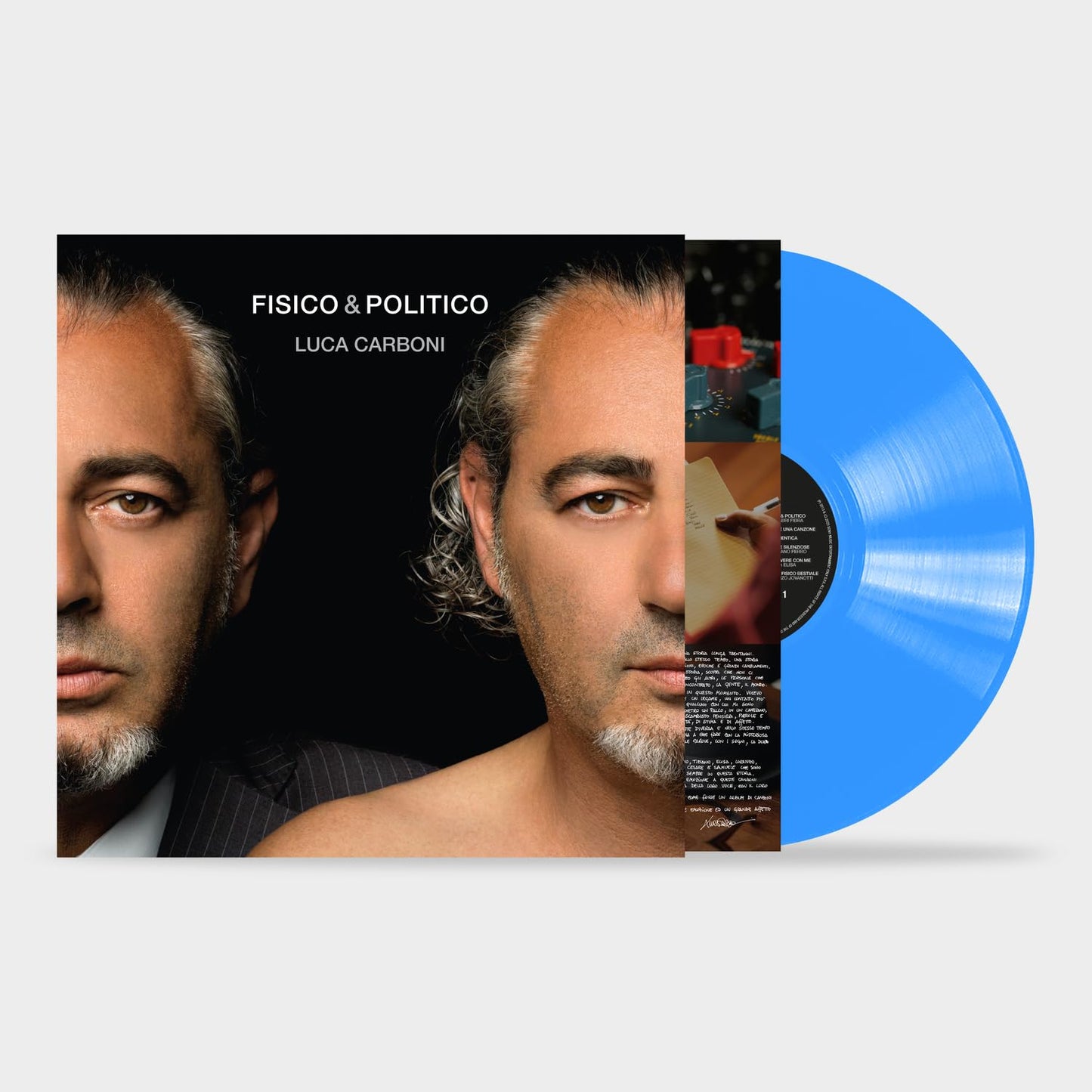 Luca Carboni - Fisico & Politico (Blue) [Colored Vinyl] (Auto) (Ita) Vinyl Record Album Cover