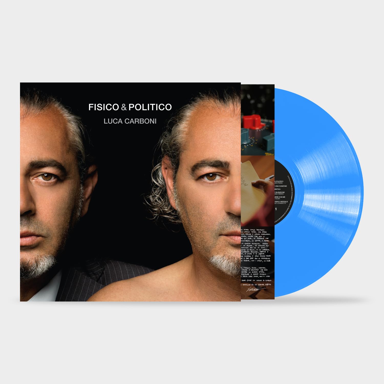 Luca Carboni - Fisico & Politico (Blue) [Colored Vinyl] (Auto) (Ita) Vinyl Record Album Cover