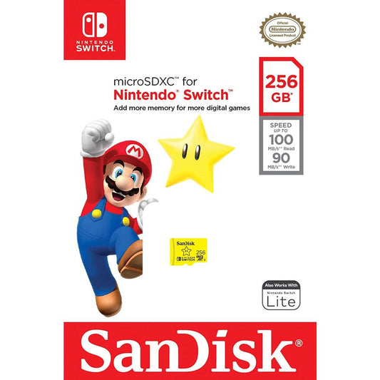 SanDisk - Switch MicroSDXC Card: 256GB Super Star - SanDisk