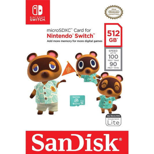 SanDisk - Switch MicroSDXC Card: 512GB Leaf - SanDisk