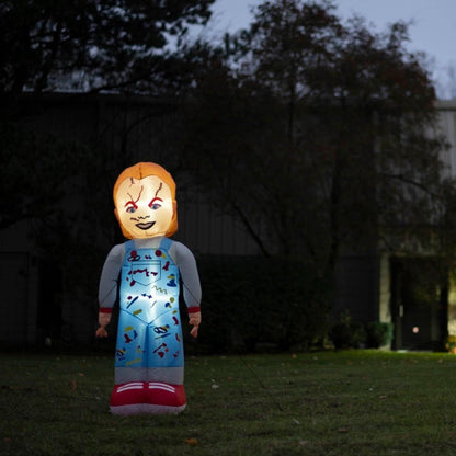 Chuckie Killer Doll Horror Indoor/Outdoor Light Up Inflatable Holiday Season Yard Decoration
