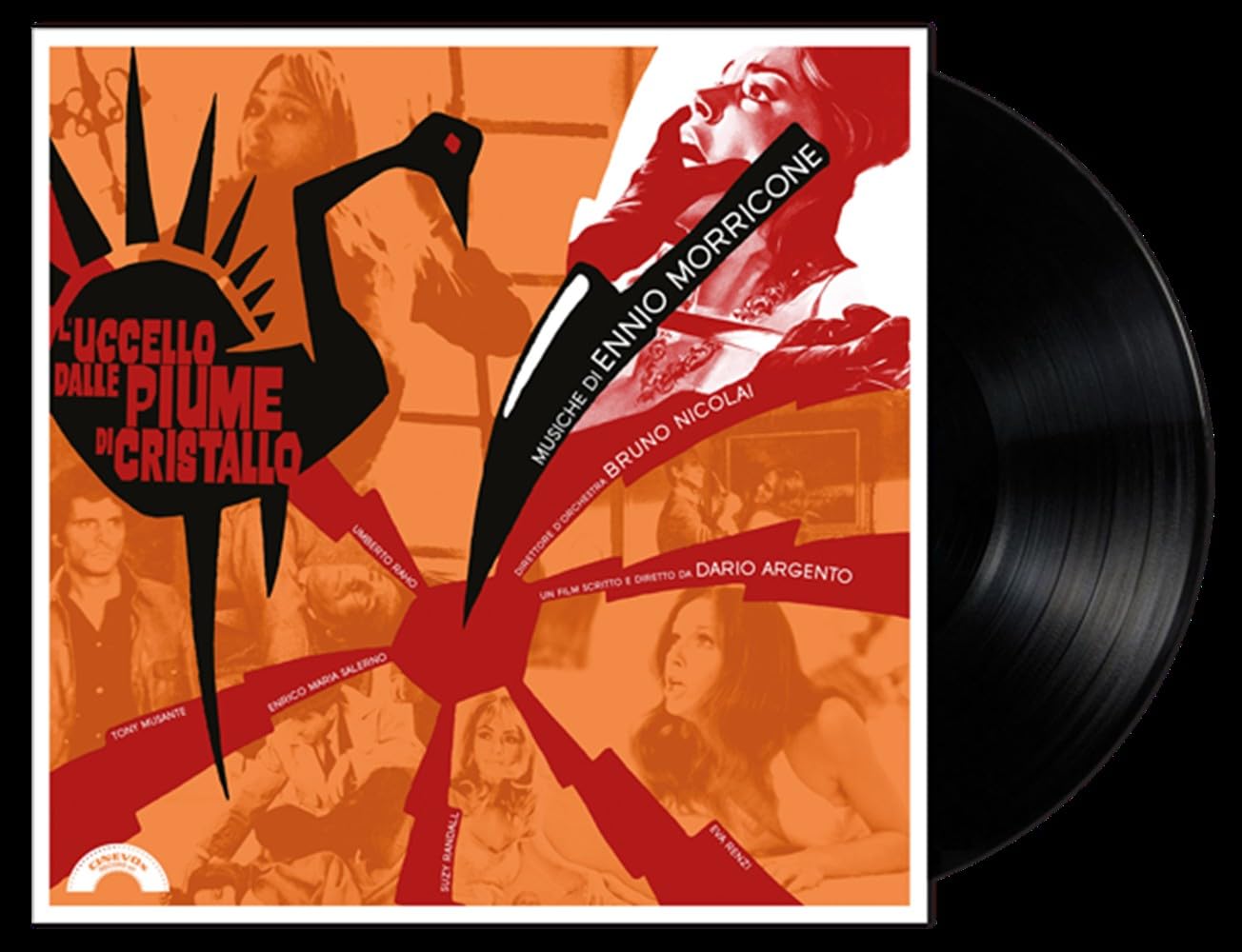L'Uccello Dalle Piume Di Cristallo (Original Soundtrack) - Limited Gatefold 140-Gram Black Vinyl [LP] Vinyl Record Album Cover