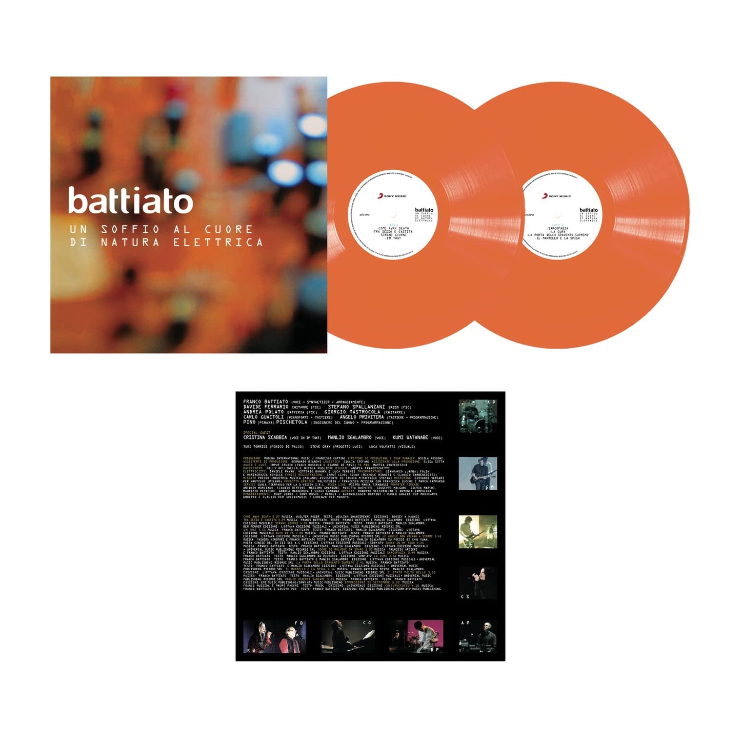Franco Battiato - Un Soffio Al Cuore Di Natura Elettrica [Colored Vinyl] Vinyl Record Album Cover