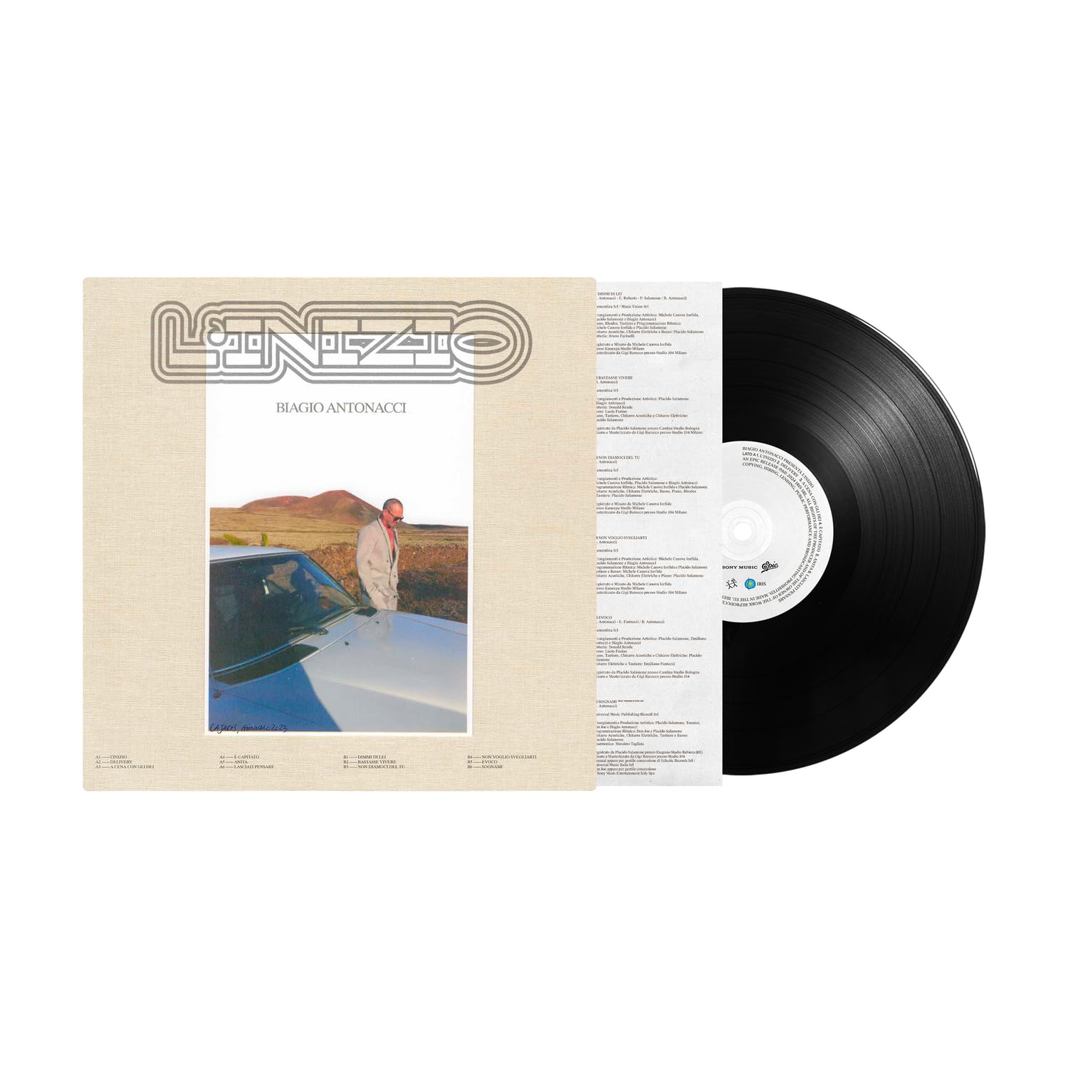 Biagio Antonacci - L'inizio (Blk) [180 Gram] (Ita) Vinyl Record Album Cover