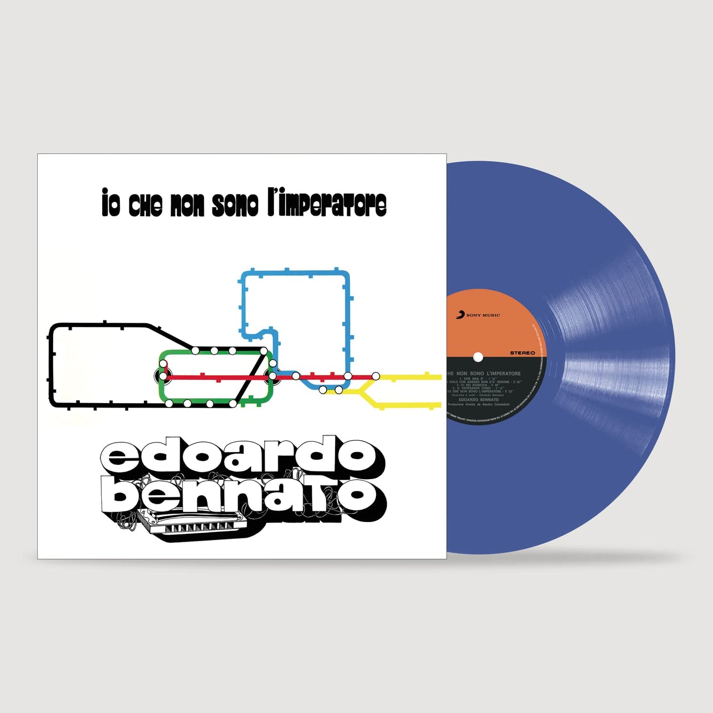 Bennato, Edoardo - Io Che Non Sono L'Imperatore - Limited 180-Gram Blue Colored Vinyl [LP] Vinyl Record Album Cover