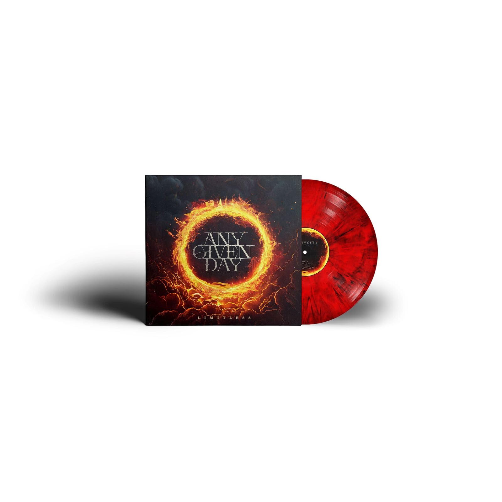 Any Given Day - Limitless - Red & Black Marble Vinyl [LP] Vinyl Record Album Cover