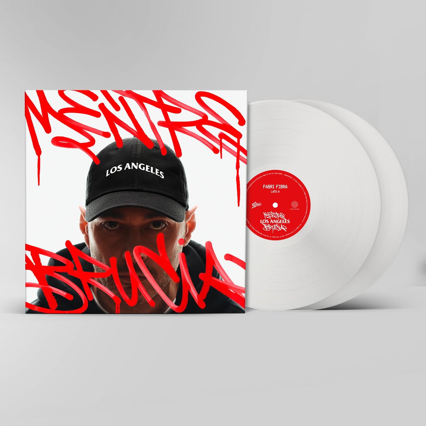 Fabri Fibra - Mentre Los Angeles Brucia [Colored Vinyl] (Wht) (Ita) Vinyl Record Album Cover