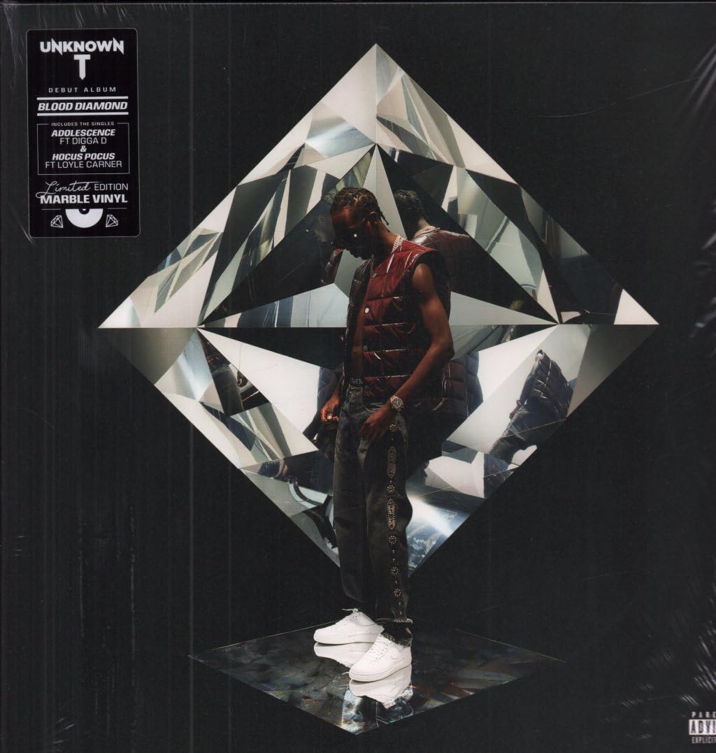 Unknown T - Blood Diamond [Colored Vinyl] (Slv) (Uk) Vinyl Record Album Cover