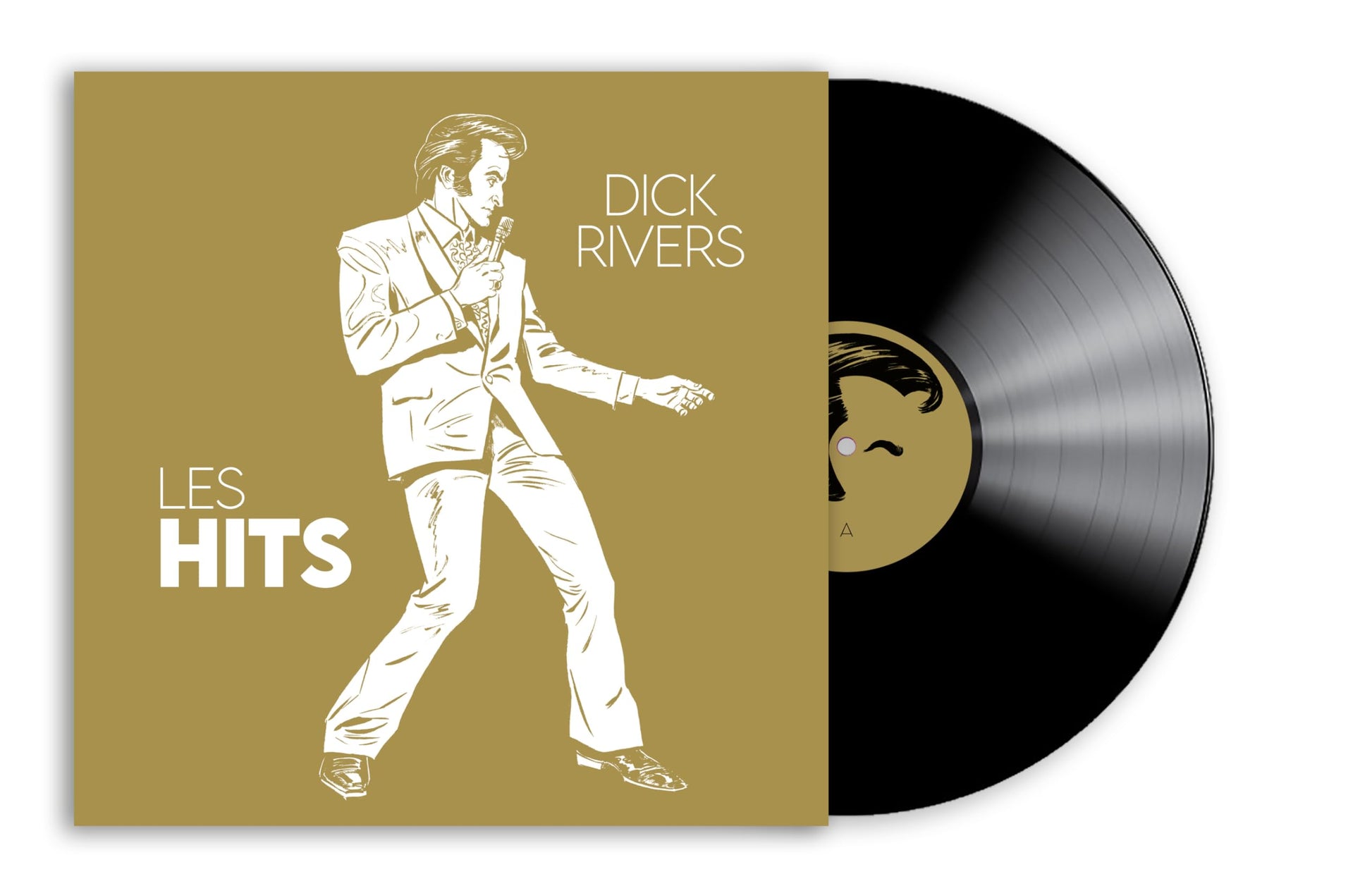 Dick Rivers - Les Hits (Hol) [LP] Vinyl Record Album Cover
