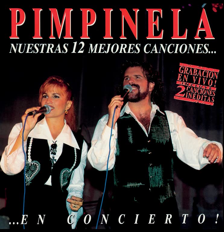 Pimpinela - Nuestras 12 Mejores Canciones En Directo (Spa) [LP] Vinyl Record Album Cover