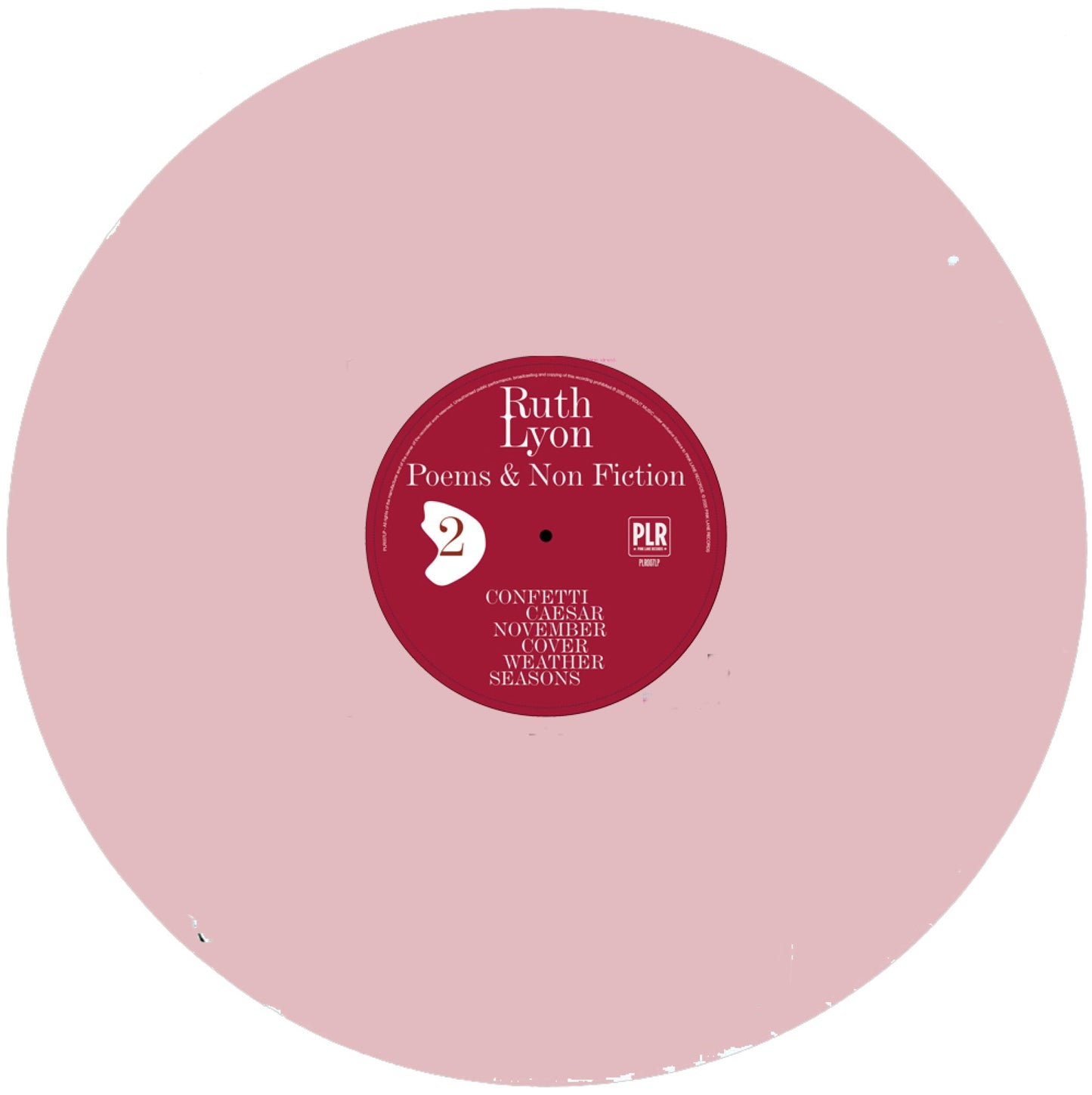 Ruth Lyon - Poems & Non-Fiction [Colored Vinyl] (Pnk) (Aus) Vinyl Record Album Cover