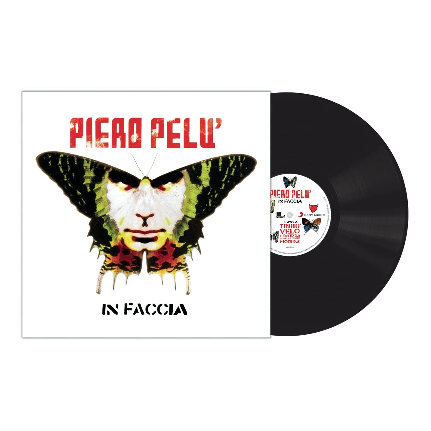 Piero Pelu - In Faccia (Blk) [180 Gram] (Auto) (Ita) Vinyl Record Album Cover