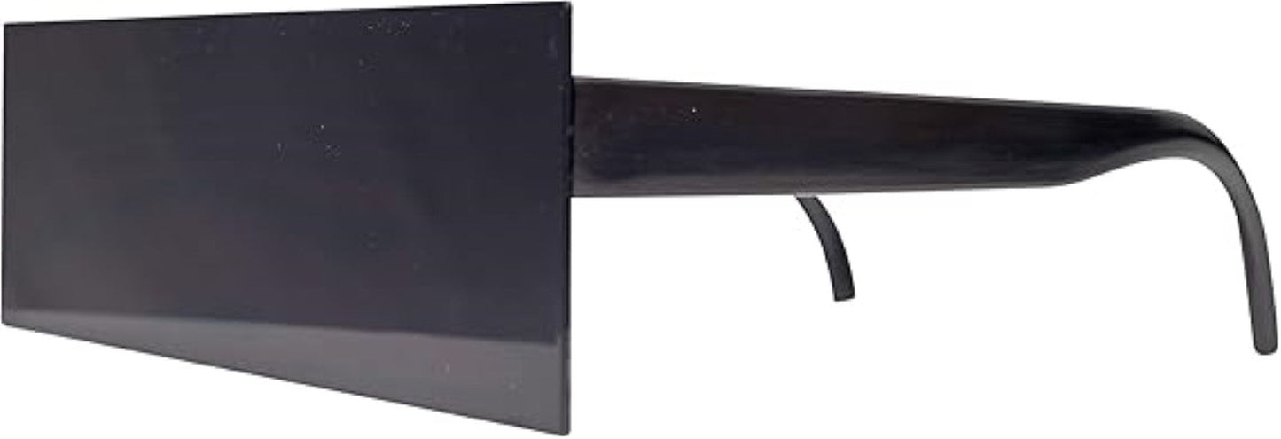 Retro Flat Top Vintage Mosaic Black Replica Halloween Cosplay Costume Glasses
