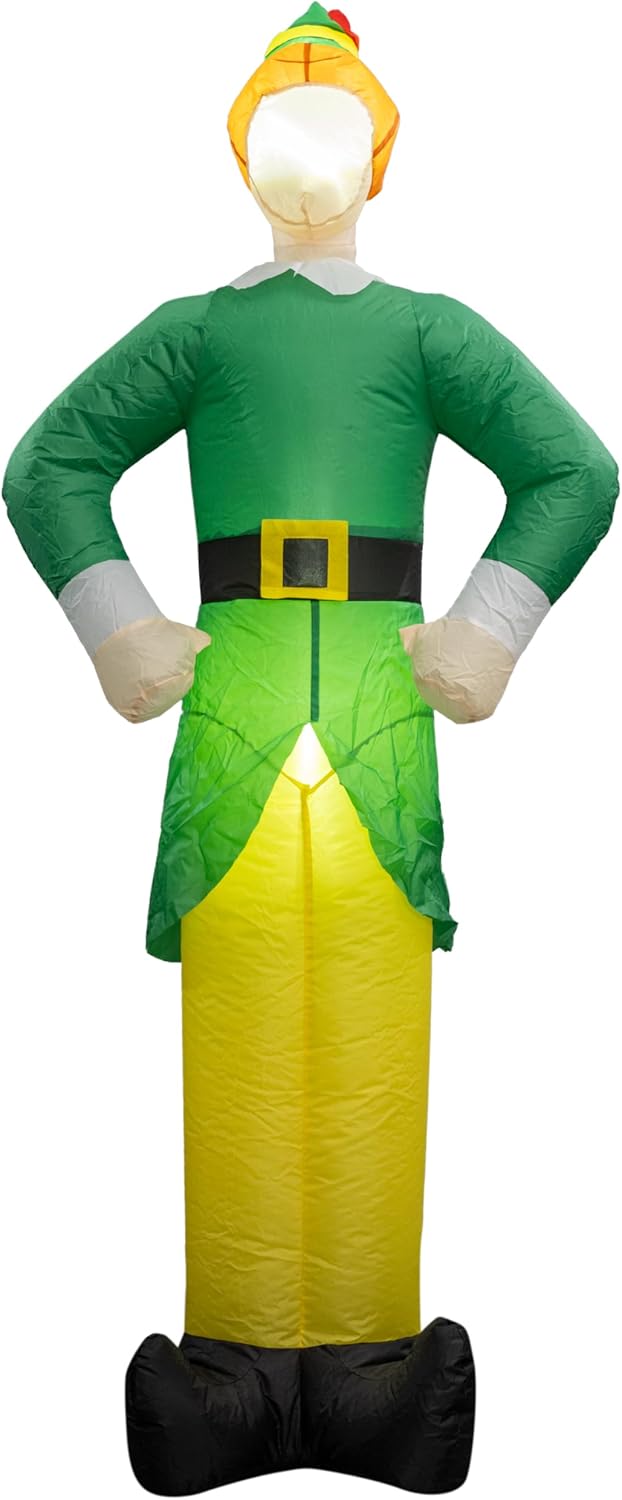 Buddy The Elf Indoor/Outdoor Xmas Light Up Inflated Yard Holiday Decoration