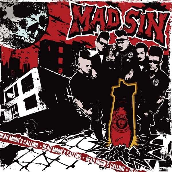Mad Sin - Dead Moon's Calling [Colored Vinyl] (Red) (Wht) (Uk) Vinyl Record Album Cover