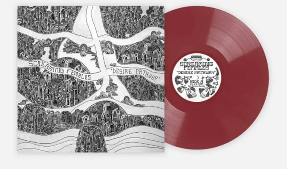 Screaming Females - Desire Pathway [Colored Vinyl] (Red) (Hol) Vinyl Record Album Cover